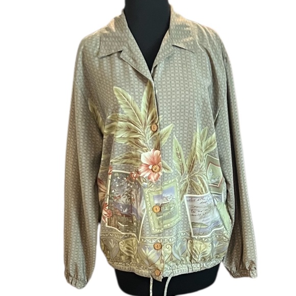 VINTAGE Teddi Women'sTrack Suits Button Down W/Elastic Waist, Size Medium - Picture 2 of 8